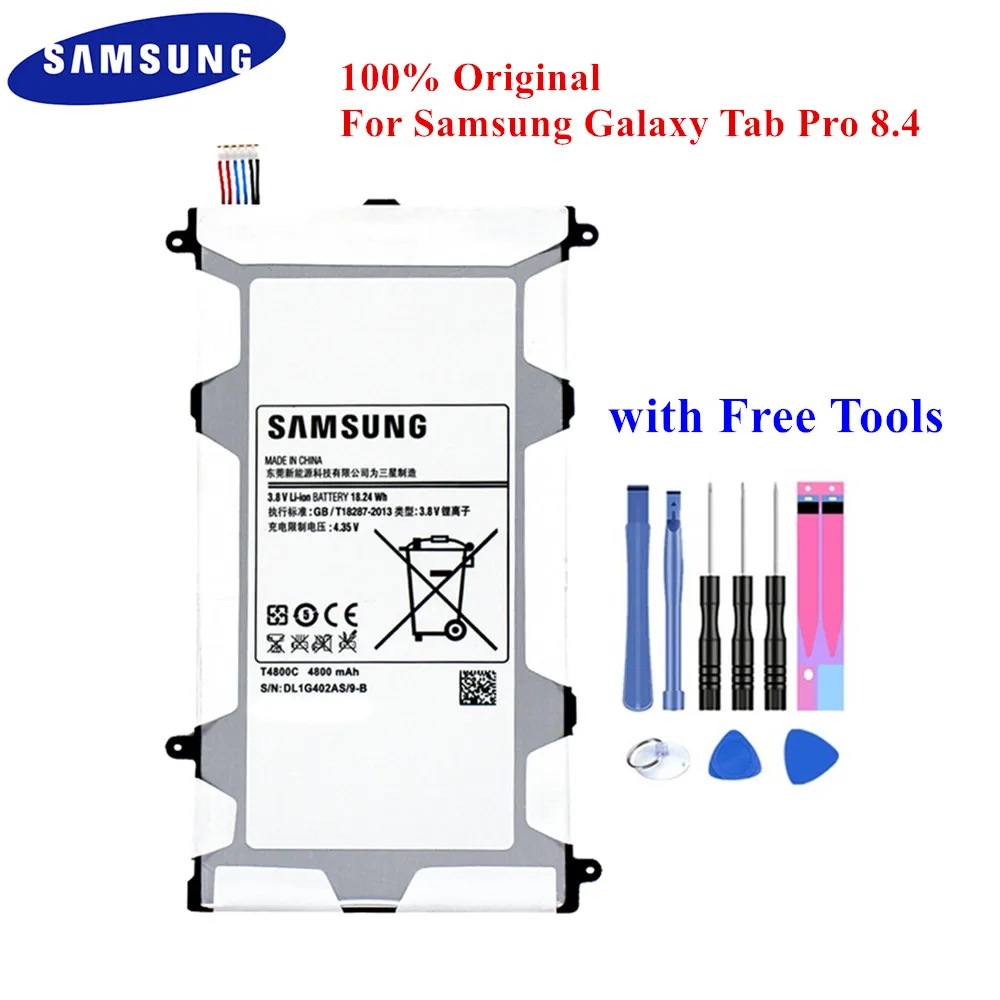 Аккумулятор для планшета T4800C T4800E 100% оригинал Samsung Galaxy Tab Pro 8 4 дюйма с