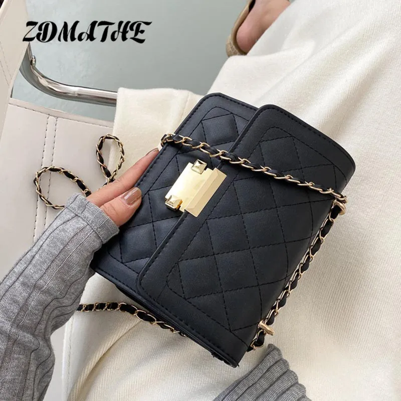 Women Crossbody Rhombus Chain Bags  