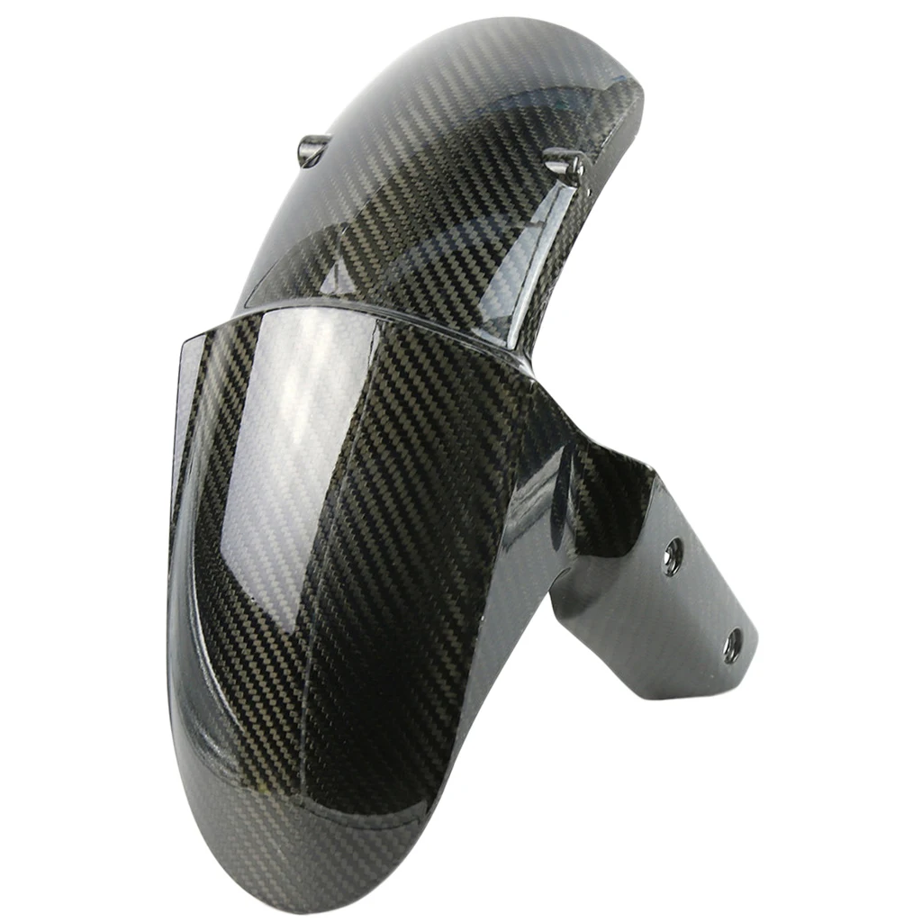 

Motorcycle Carbon Fiber Front Fender Mudguard Water Baffle Replacement for Kawasaki Z800 Z1000 2014 2015 2016 2017 - Black