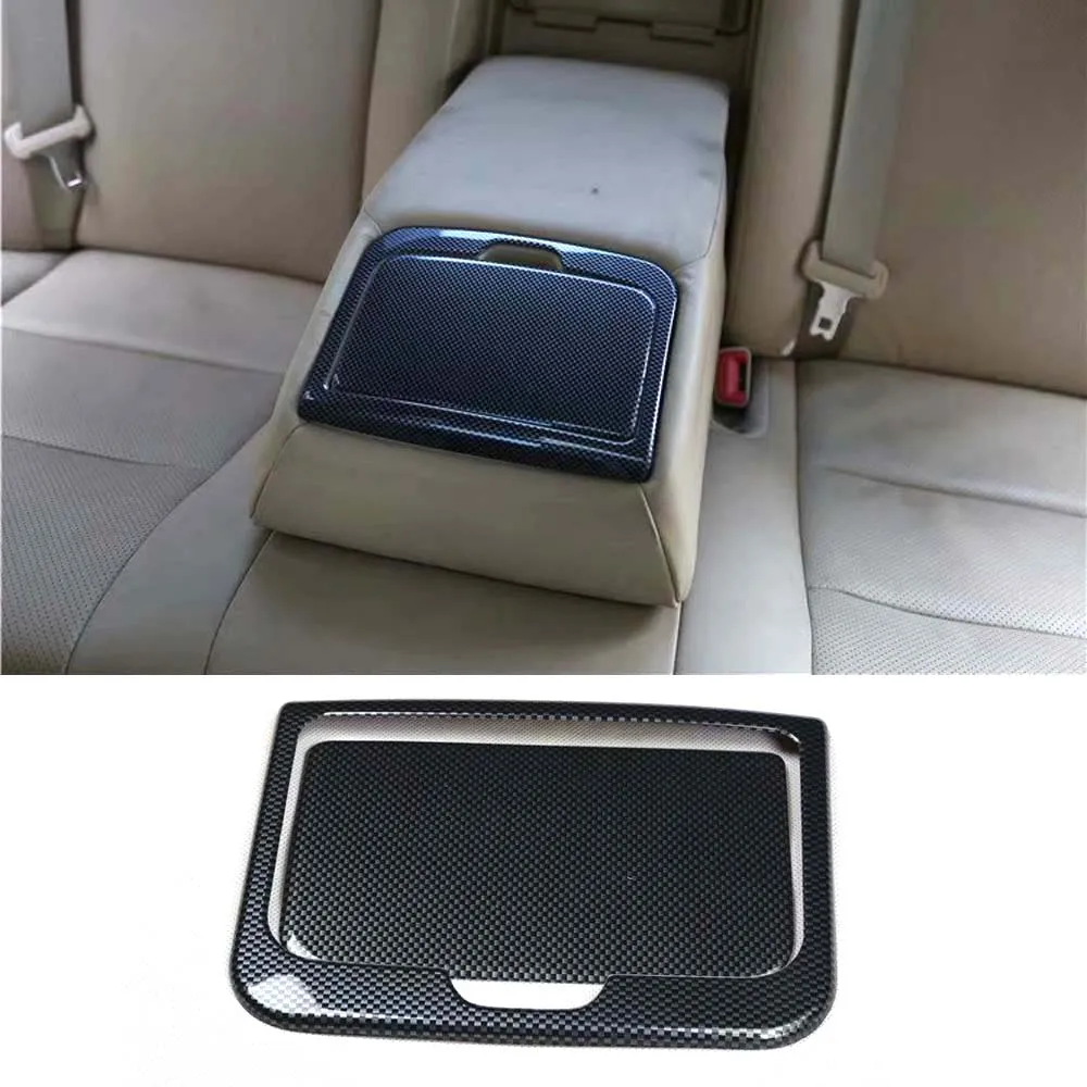 

Car Rear Armrest Storage Box Decoration Bezel Cover Decal Stickers For Toyota Camry 2012-2017 Car Styling