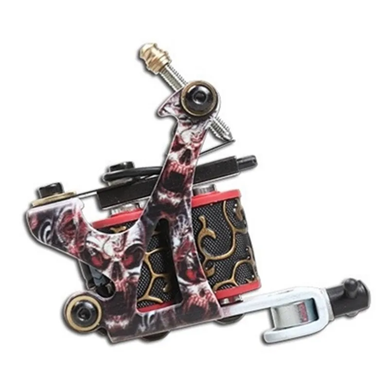 Набор для татуировок профессиональный 2 машинки источник питания 6 бутылок