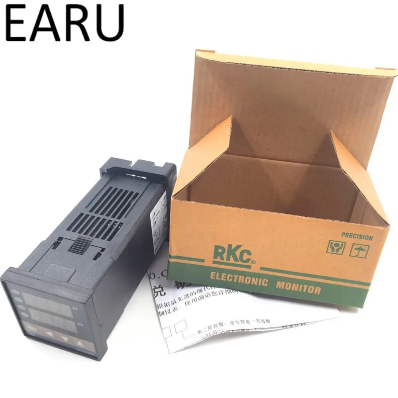RKC REX-C100 REX-C100FK02-M*AN DA Digital PID Temperature Control Controller Thermostat Relay Output K Type Input AC110-240V - купить по