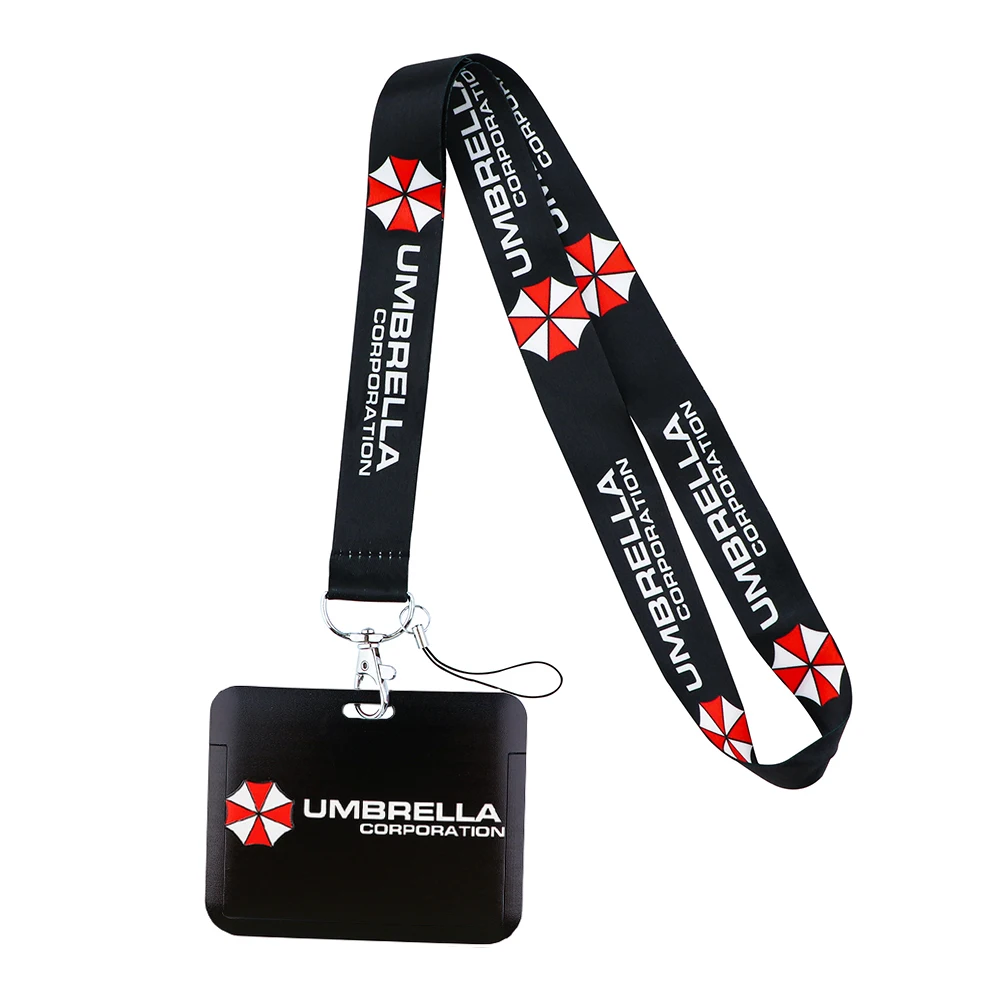 YQ581 Cool Movies Umbrella Lanyard ID Card Cover USB Name Badge Holder Neck Strap DIY Hang Rope Keychain Phone Rope Card Holder