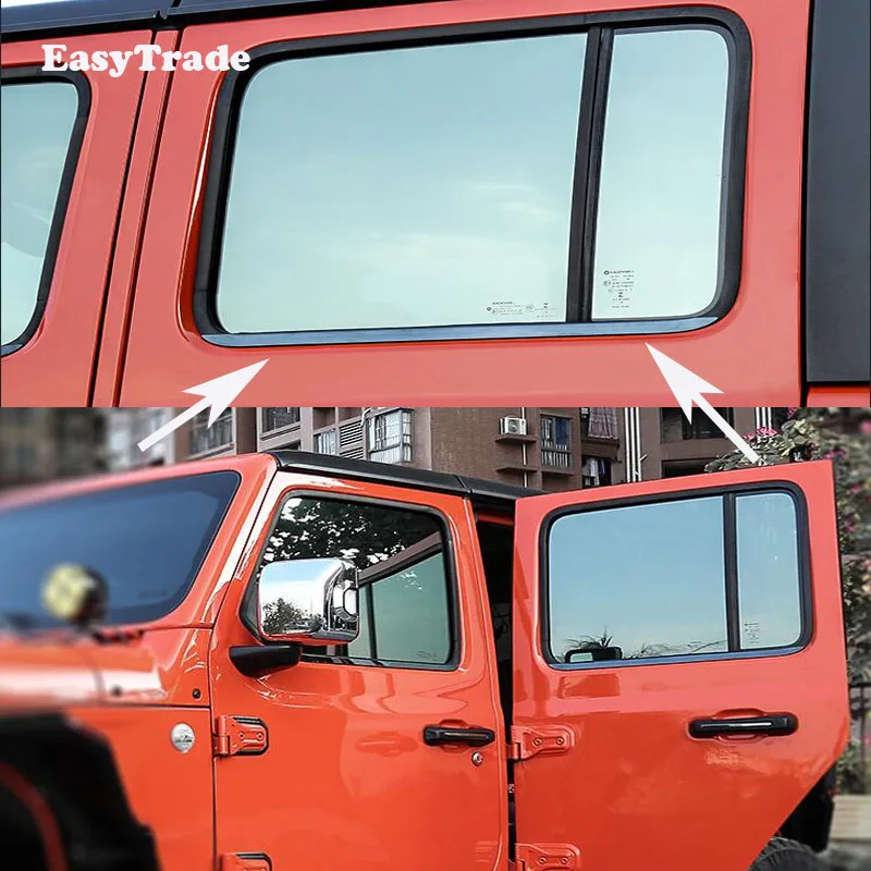 Аксессуары для Jeep Wrangler JL 2018 нержавеющая сталь отделка окна автомобиля стойки
