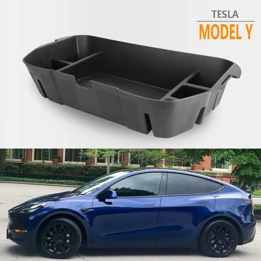 Economici Accessori Per Auto Tesla Modello Y 2021 Organizer Per Baule Anteriore Organizer Per Spazio Di Archiviazione Per Bagagliaio ABS ModelY Scatola Portaoggetti Per Bagagliaio Anteriore
