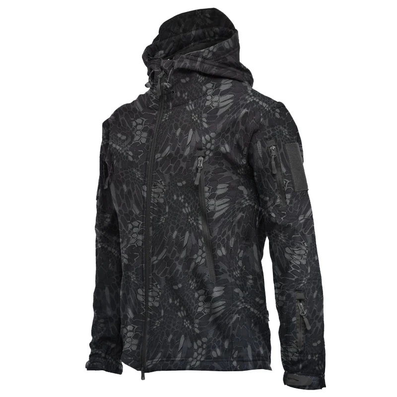 Man Jacket Hiking Coats Windproof Waterproof Softshell Fleece Outdoor Men Thermal Jackets Camouflage Winter Male | Спорт и