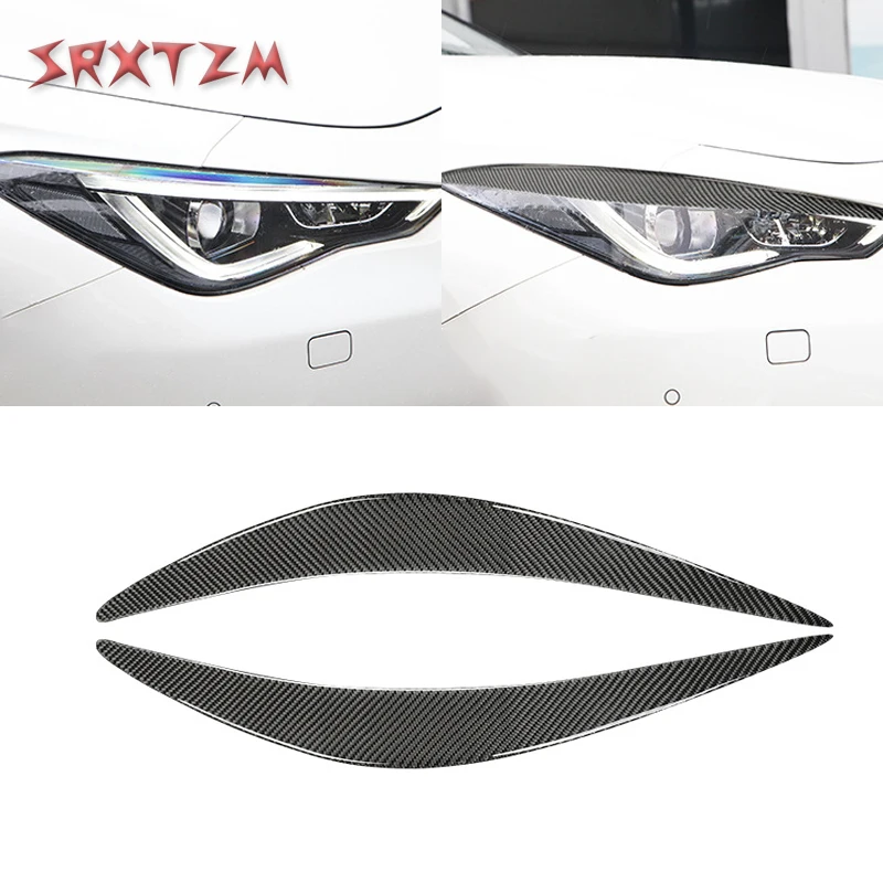 

Накладка на фары, для Infiniti Q50, Q60, углеродное волокно