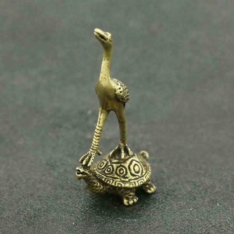 Античный китайский латунный кран скульптура в виде черепахи орнамент Китайский