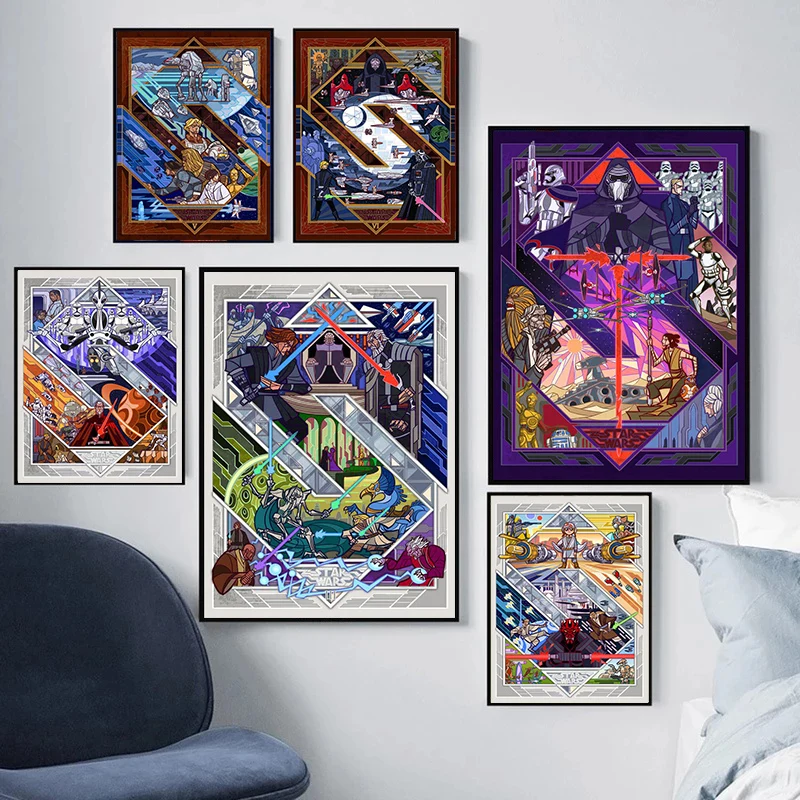 

Алмазная живопись 5D с персонажами из фильма «Звездные войны»