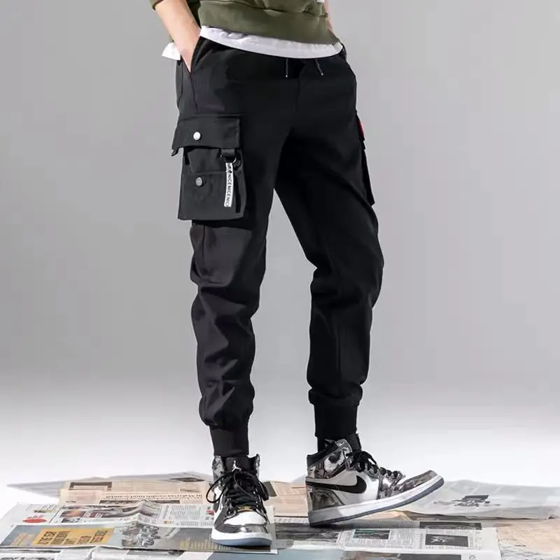 

Casual Pants Men Cotton Slim Fit Spring And Summer Pants For Men Version Of Rope Loose Nine Points Pants Casual Cargo Pants Men