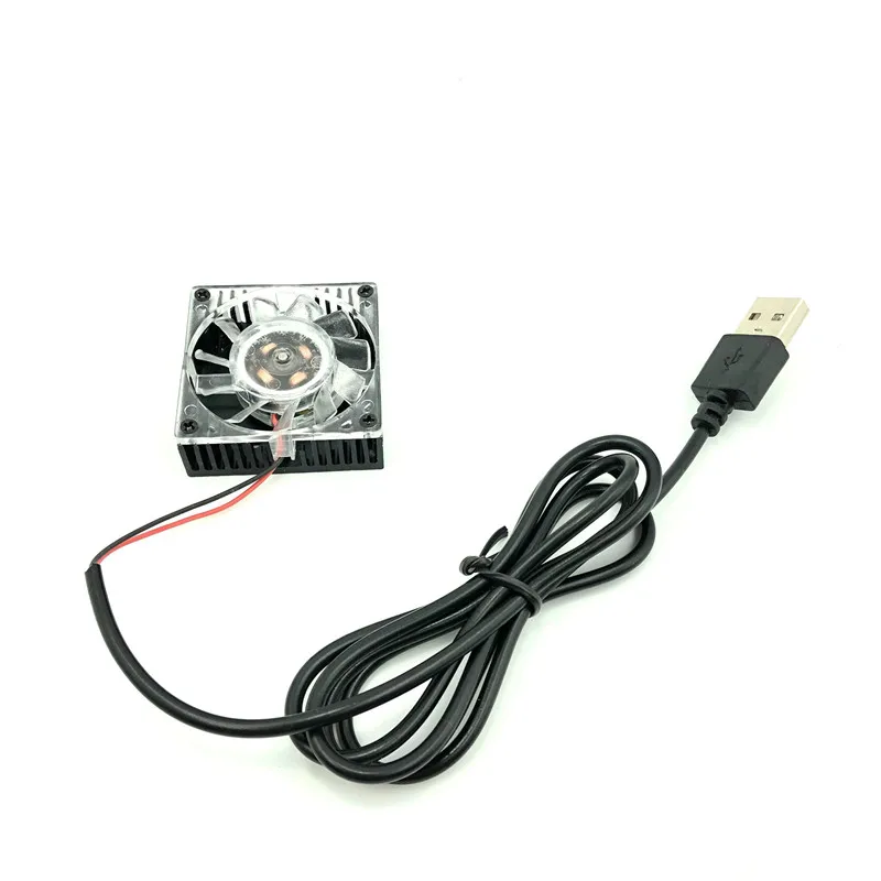 fanwith heatsink USB 40 мм радиатор 4010 5 в алюминиевый охлаждающий кулер для процессора 40x40x10 BGA Вентилятор Видеокарта радиатор вентилятор охлаждения - Цвет лезвия: fanwith heatsink USB
