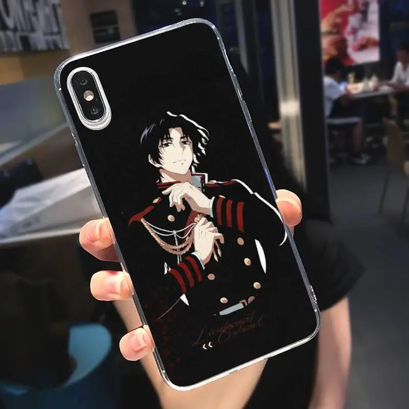 

Japan anime Seraph of the end Phone Case Transparent soft For iphone 5 5s 5c se 6 6s 7 8 11 12 plus mini x xs xr pro max
