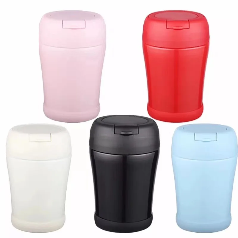 

UPORS Mini Thermos Food with Folding Spoon 304 Stainless Steel Portable Bento Lunch Box Thermal Flask 350ml