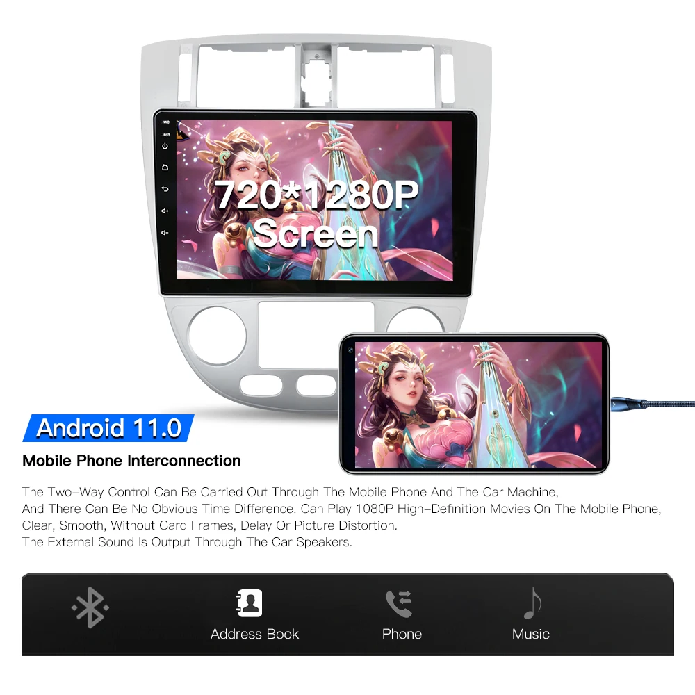 Автомагнитола Kingchange Android 11 автомобильный мультимедийный плеер стерео для Buick Excelle