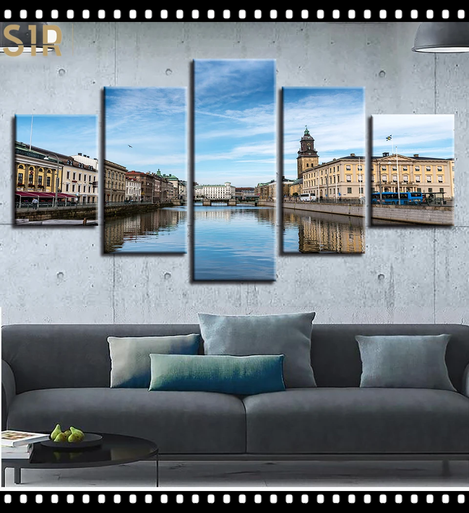

World Famous Architecture Beauty HD Five Wall Painting Decorative Painting Anime Posters Wall Decor Anime Decor Room Decor
