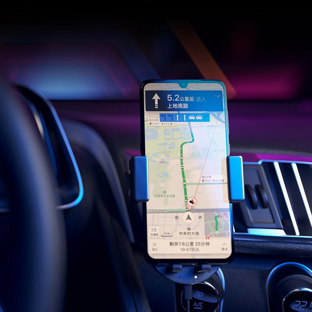 Беспроводное Автомобильное зарядное устройство ZMI держатель для телефона