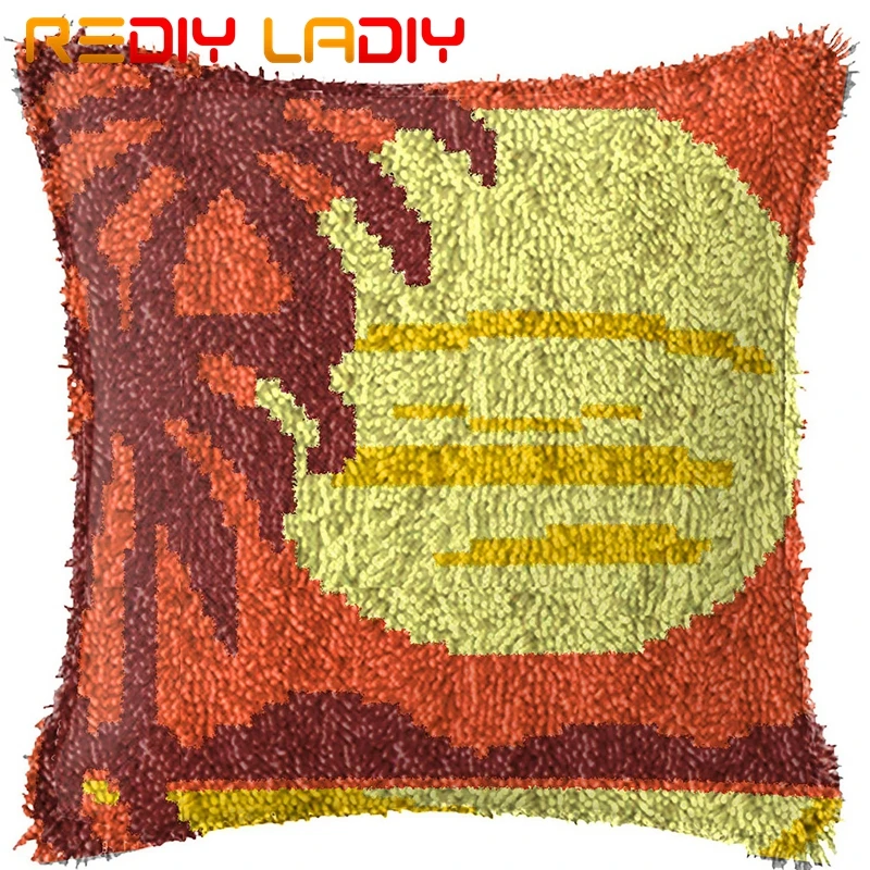 Крюк с защелкой Наборы сделать свой собственный подушки пейзажа напечатаным