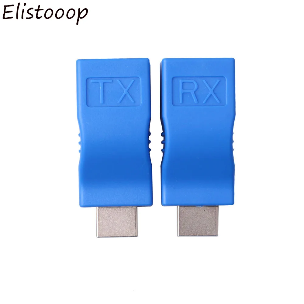 1080P 1 пара 30 м HDMI-совместимый удлинитель передатчик TX/RX Over Cat5e CAT6 Ethernet-кабель RJ45 для
