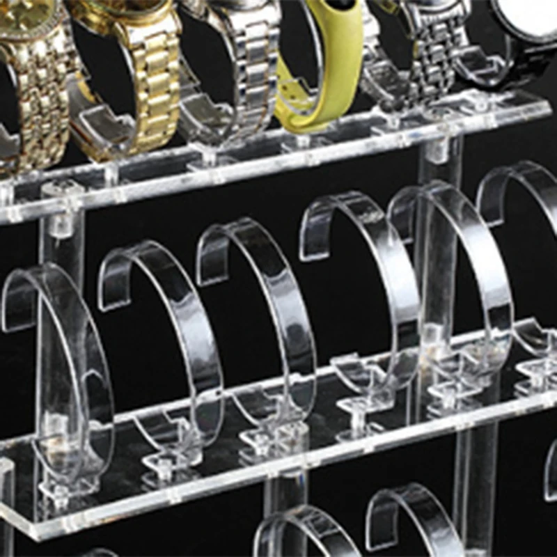

Acrylic Three-Layer 18-Digit Watch Display Storage Rack