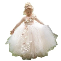 beauty emily whiteivory lace flower girl dresses for weddings party gown first communion dresses for girls lace up