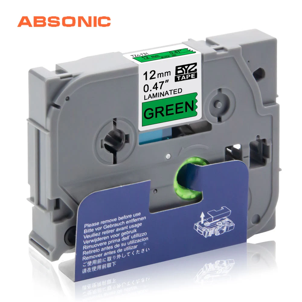 Absonic 12 мм для Brother TZ TZe лента 731 ламинированная этикетка принтер совместим с P touch PT