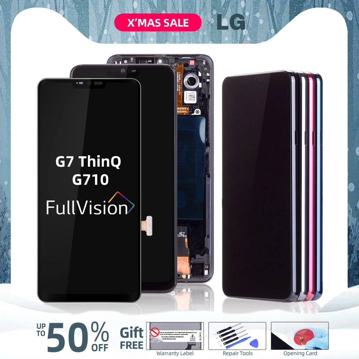 ЖК-дисплей для LG G7 thinQ, ЖК-дисплей, сенсорный экран в сборе, дигитайзер для LG G7, ЖК-дисплей G710 G710EM G710PM G710VMP