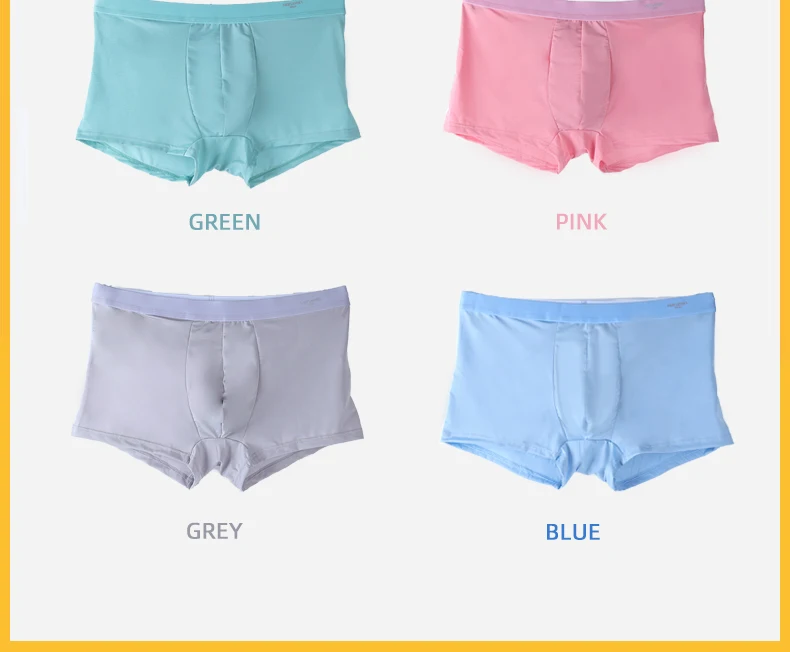 Boxers Men Boxer Underwear Flat Pants Silk Dry And Comfortable Men's Underpants Breathable Panties thin Sexy Men BoxerShorts 4XL funny boxers