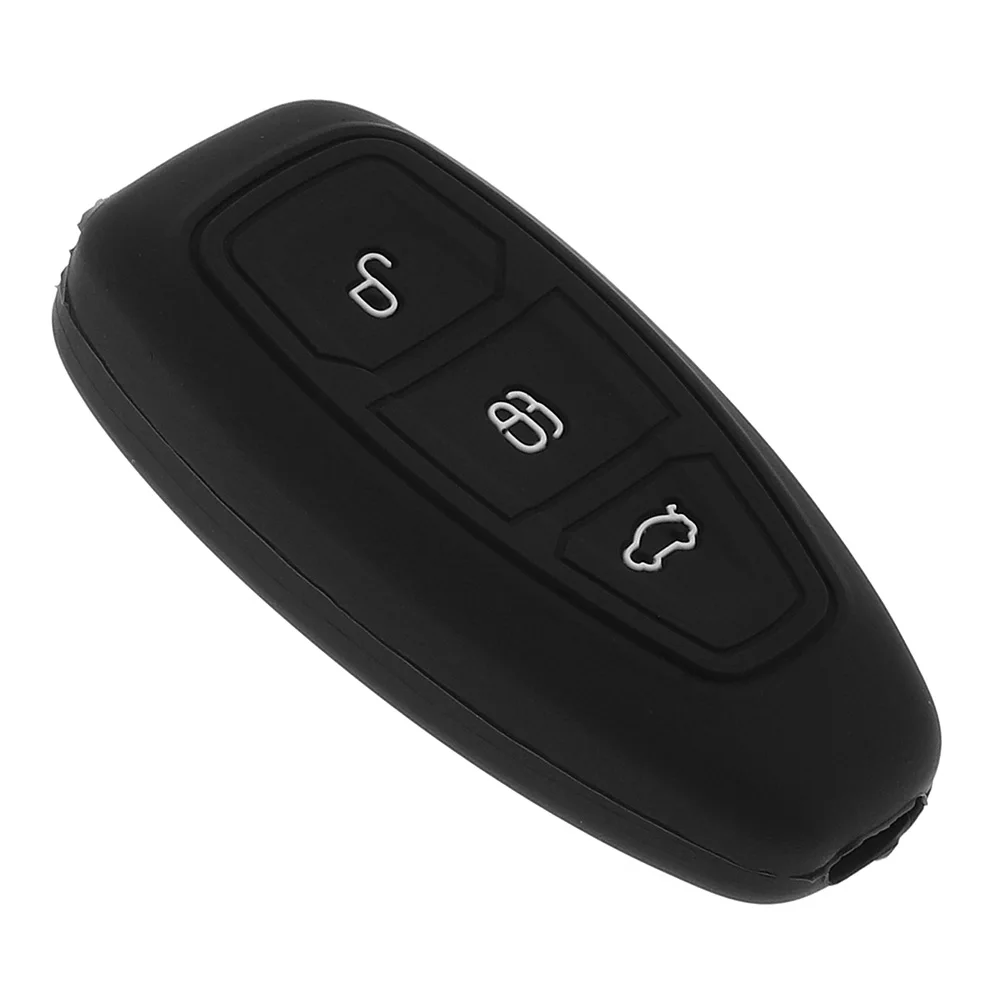 Черный силиконовый откидной Складной автомобильный чехол для ключей протектор