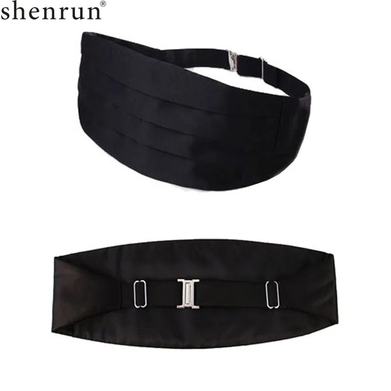 Shenrun мужской смокинг атласный Cummerbund Tailcoat Белый Черный Красный жениха Cummerbunds певец