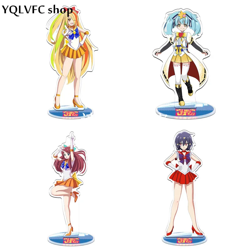 

Anime ZOMBIE LAND SAGA Minamoto Sakura Nikaido Junko Acrylic Stand Figure Desk Decor Collection Model Toy Doll Gift Cosplay Prop