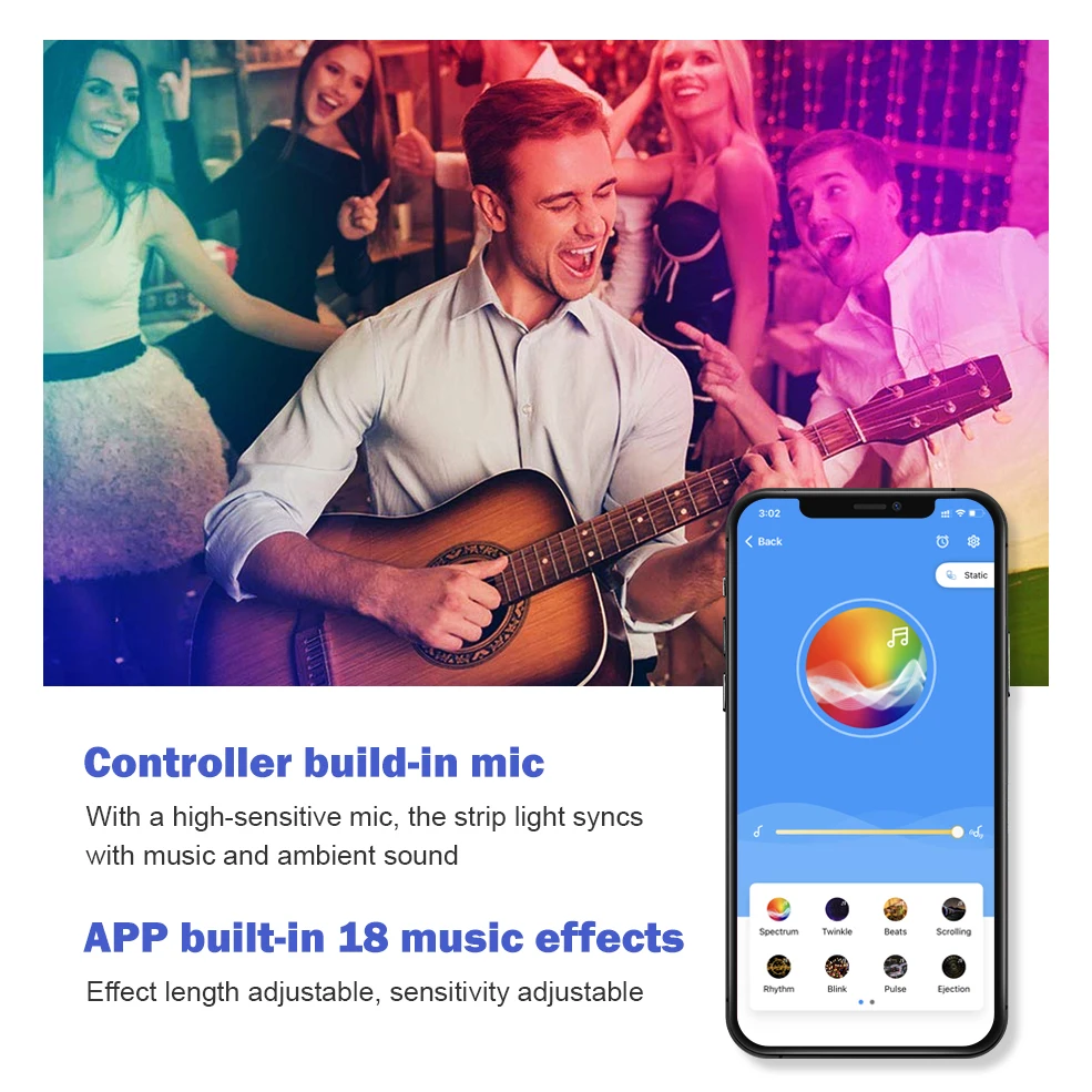 Светодиодный Wi Fi светильник SP511E для WS2812b WS2811 SK6812 модифицируемая Пиксельная RGB