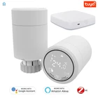 Привод радиатора ZigBee Wifi Smart TRV, термостатический клапан радиатора, контроль температуры, голосовое управление, Google Home