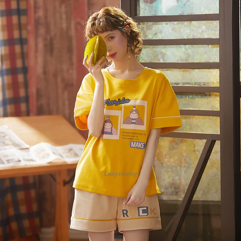 2022 женский пижамный комплект из 100% хлопка одежда для сна женщин пижама ночное