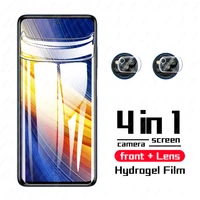 hydraulic protective film on for xiaomi poco x3 pro screen protector poko phonepoco pocco x3pro tempered camera lens glass
