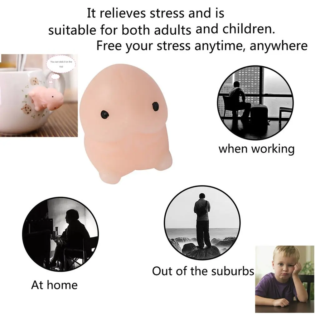

Cute Fruit Animal Design Stress Release Squeeze Decompression Children Toys Kids Adult Stress Reliever Toys