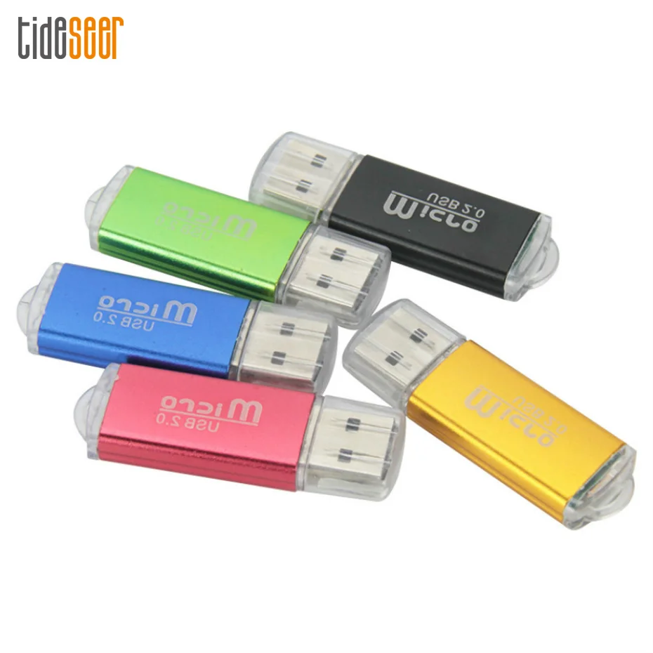 Portable Mini USB 2.0 High Speed Micro SD TF Card Reader Adapter for Tablet PC 100pcs