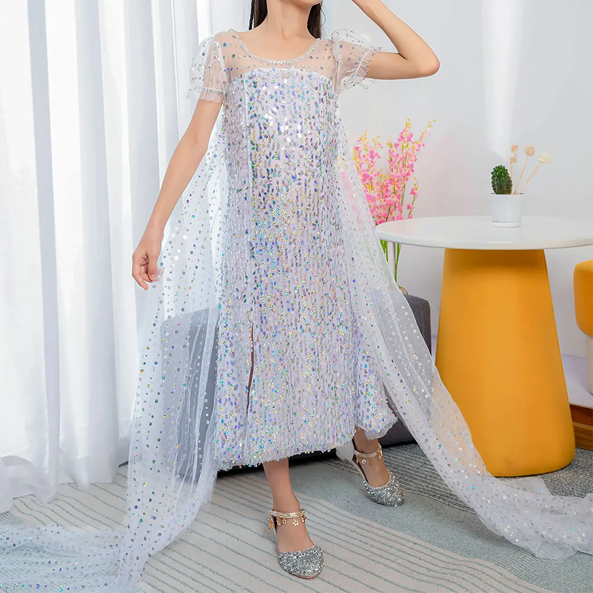 Детское свадебное платье принцессы детская одежда для девочек элегантное на