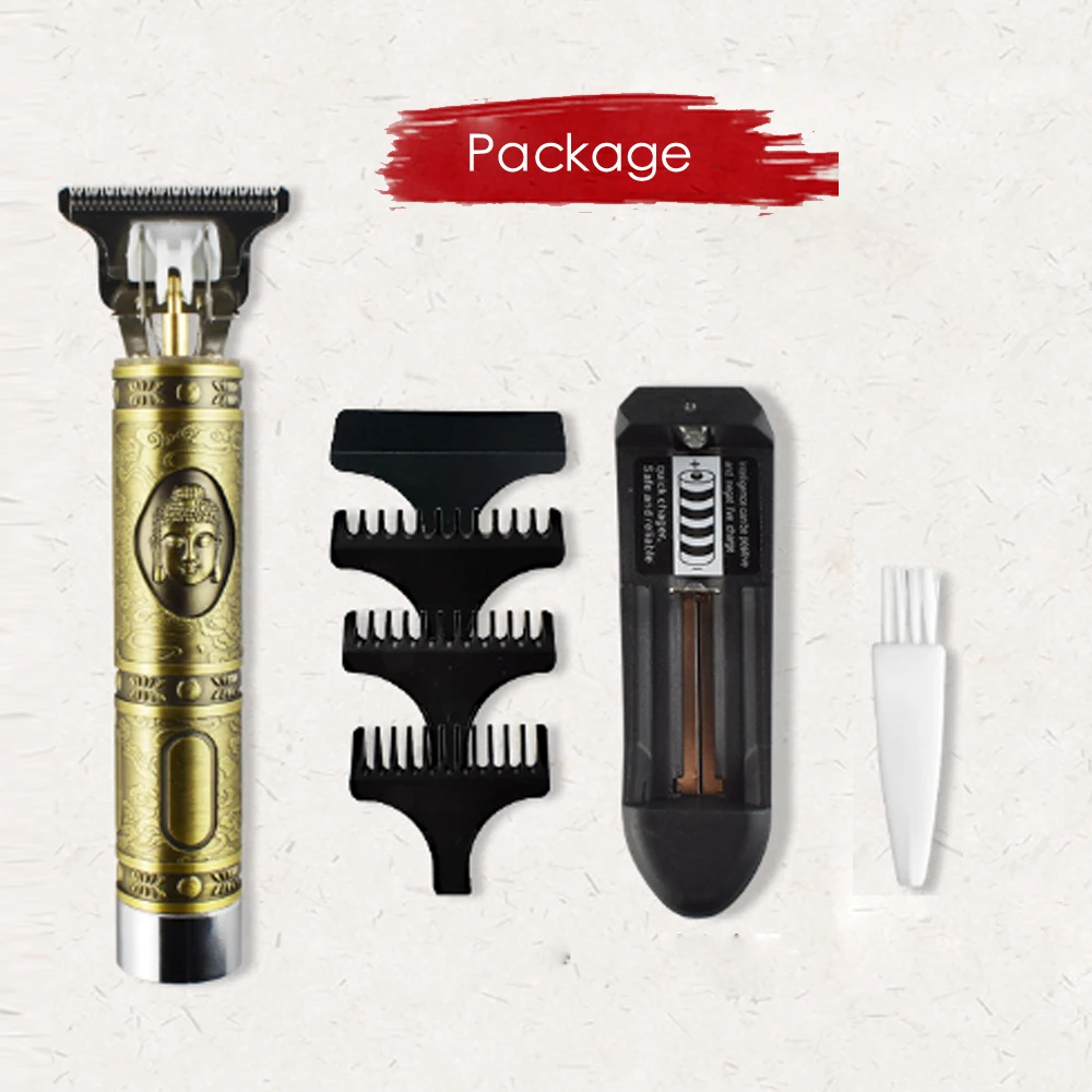 Триммер для волос 0 мм с Т образным лезвием перезаряжаемая электрическая машинка
