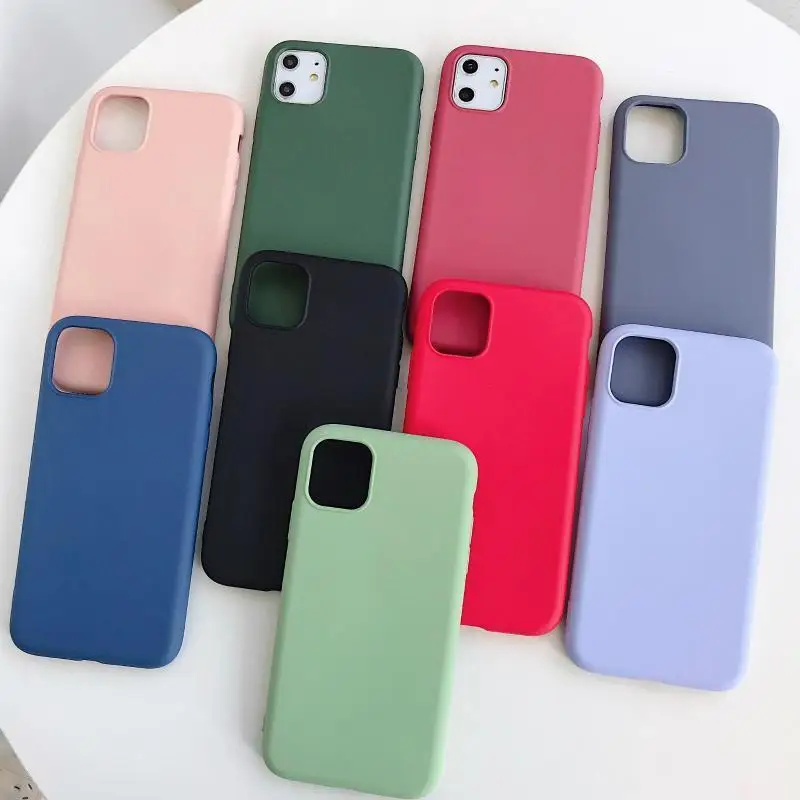 Тонкий мягкий чехол для iPhone 11 Pro Max 7 8 6 6s Plus Оригинальный жидкий силиконовый
