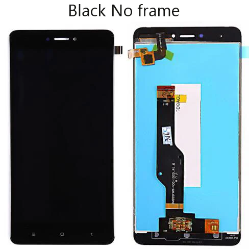 5," ЖК-дисплей для XIAOMI Redmi Note 4X ЖК-дисплей с сенсорным экраном рамка для XIAOMI Redmi Note 4X дисплей Snapdragon 625 Global - Цвет: Black no frame