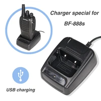100  Original Baofeng BF-888S USB Charger Li-ion Battery Charger Input For Walkie Talkie 888S bf888S Two Way Radio