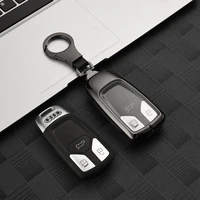car key cover for audi a4l a4 b9 q5 q7 tt tts tfsi a5 s5 8s 2016 2017 new 2019 ring car remote key fob shell cover case protect