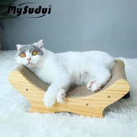 mysudui corrugated cat scratcher bed catnip scratching board cat furniture sofa kitten nail scraper mat pad toy claws care