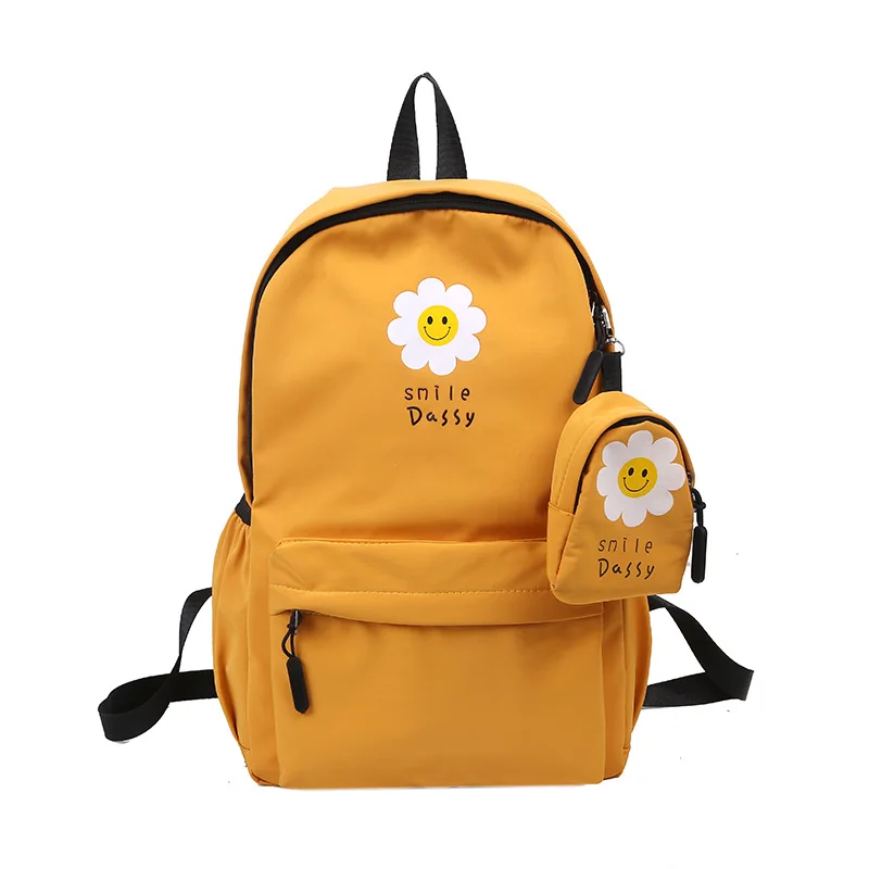 Школьные ранцы для учащихся средней школы для девочек-подростков милый рюкзак женская нейлоновая сумка для книг