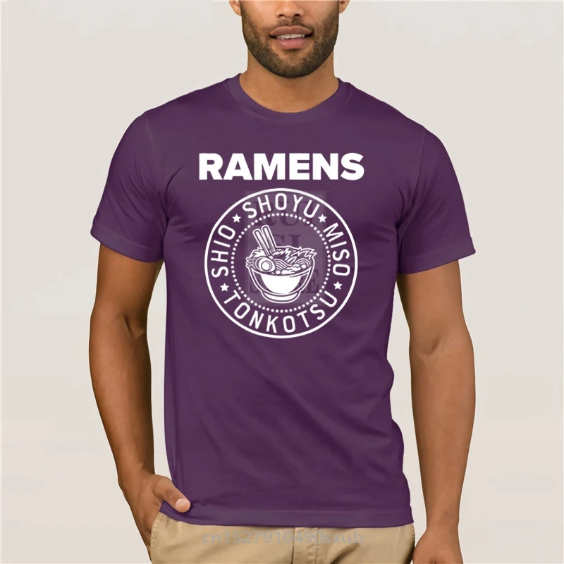 

Cotton fashion 2020 trend T-shirt brand Funny Retro Ramens Ramen Men's Cartoon Fun T-shirt