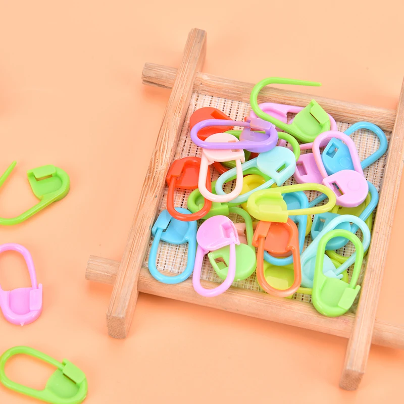 30 шт. вязание крючком переплетение рукоделие Блокировка Ститч игла зажим маркеры