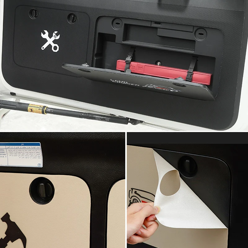 Для тойота ленд крузер прадо 150 ящик для хранения задних ворот наклейка против