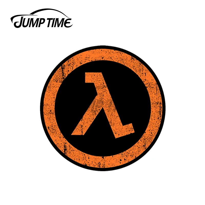 

JumpTime 13 x 13cm For Half Life Lambda Symbol Decals Scratch-Proof Vinyl Car Accessories Trunk Waterproof Decoration