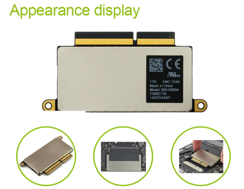 A1708 Laptop SSD 128GB 256GB for Macbook Pro Retina 13.3