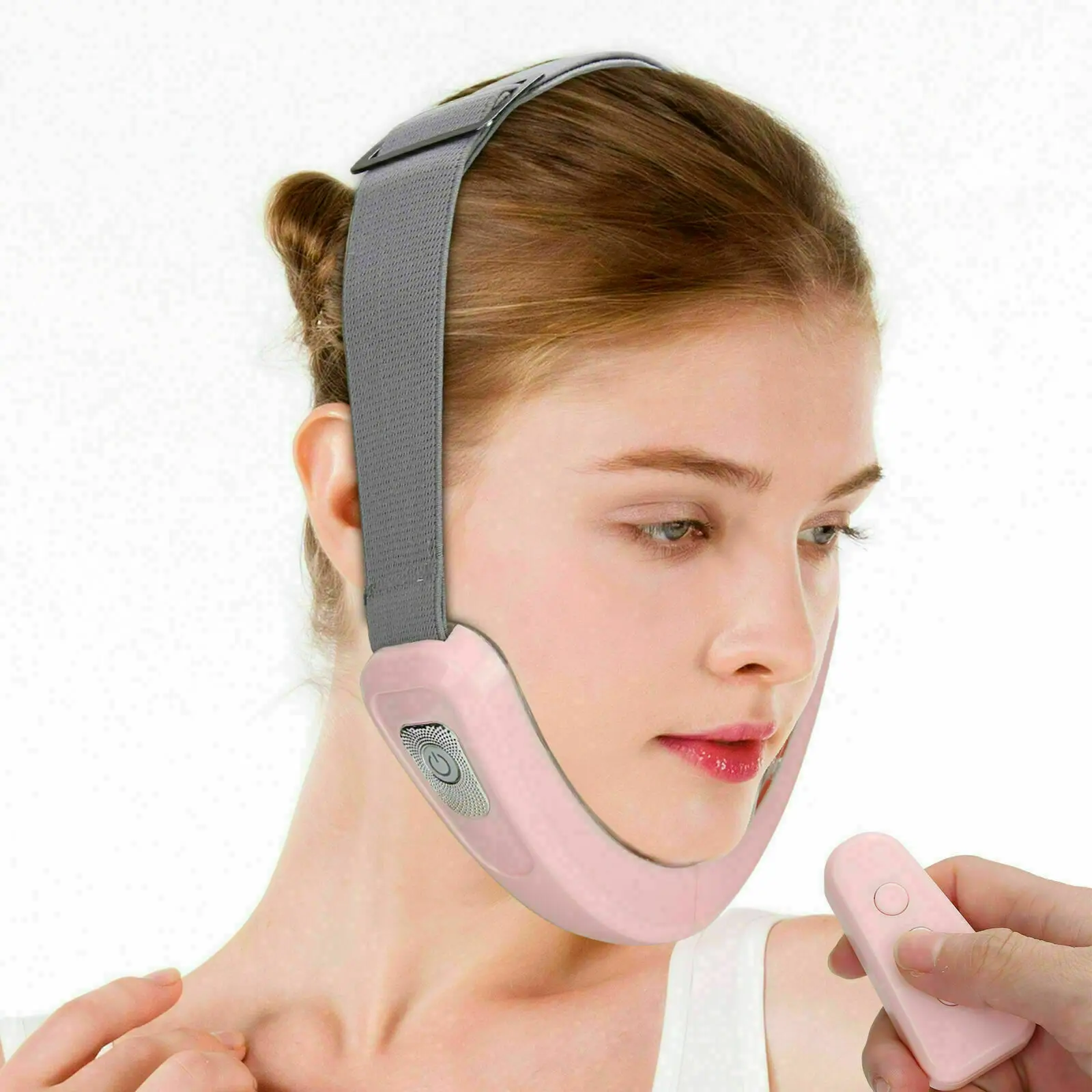 Микро-токовый Электрический пояс для похудения лица пульт дистанционного